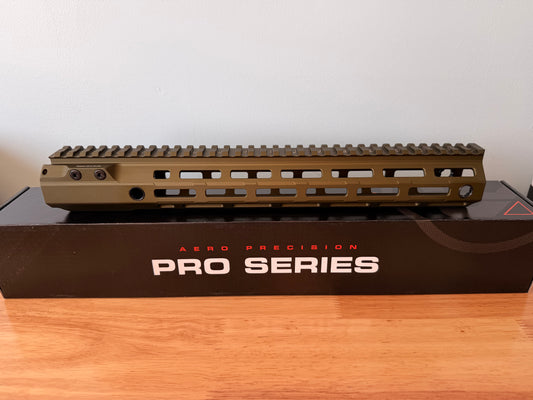 13.5" MOD 4 M-LOK HANDGUARD OD GREEN ANODIZED
