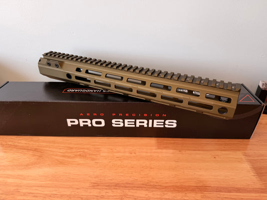 13.5" MOD 4 M-LOK HANDGUARD OD GREEN ANODIZED